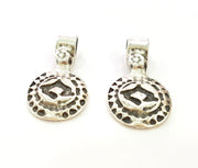 6 Tribal Charms Ethnic Charms Antique Silver Plated Charms (28x14mm) G6934