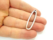 4 Silver Pendant Antique Silver Plated Pendant (44x13mm) G13929