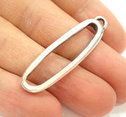 4 Silver Pendant Antique Silver Plated Pendant (44x13mm) G13929