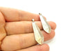 4 Silver Pendant Antique Silver Plated Pendant (38x13mm) G6959