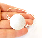 Bangle Blanks Bracelet Blanks Wire Bangle Blanks Cuff Blanks Antique Silver Plated Brass G7617