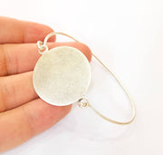 Bangle Blanks Bracelet Blanks Wire Bangle Blanks Cuff Blanks Antique Silver Plated Brass G7617