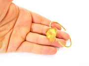 Bracelet Blanks Bangle Blanks Cuff Blanks Adjustable Bracelet Blank Gold Plated Brass (14x10mm rectangle Blanks ) G7626