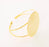 Bracelet Blanks Bangle Blanks Cuff Blanks Adjustable Bracelet Blank Gold Plated Brass (41mm  Blanks ) G7627