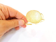 Bracelet Blanks Bangle Blanks Cuff Blanks Adjustable Bracelet Blank Gold Plated Brass (41mm  Blanks ) G7627