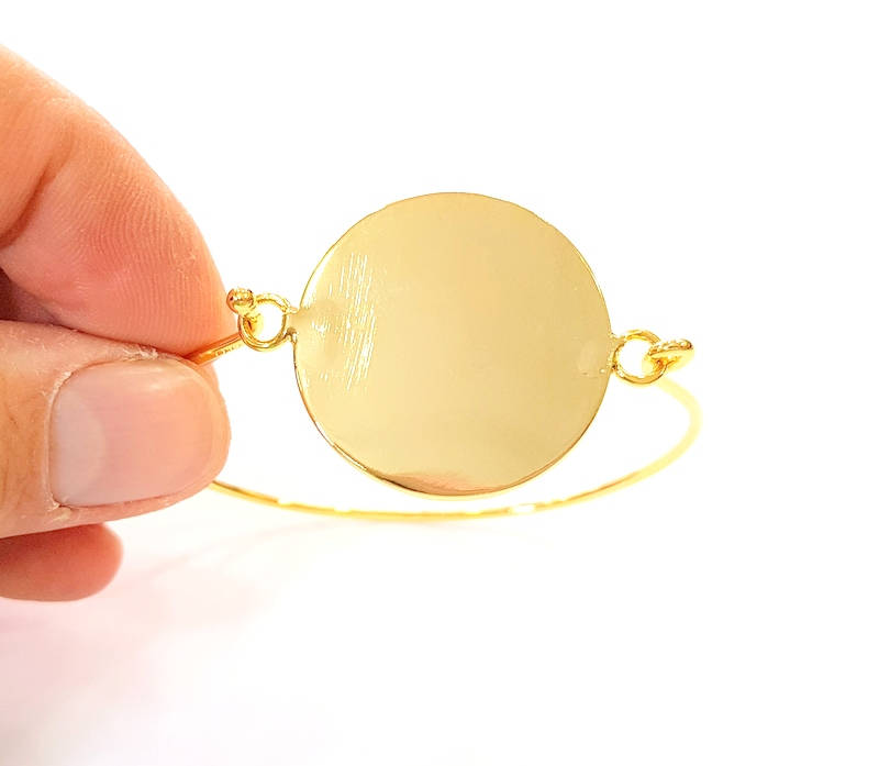 Bangle Blanks Bracelet Blanks Wire Bangle Blanks Cuff Blanks Gold Plated Brass G7629