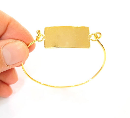 Bangle Blanks Bracelet Blanks Wire Bangle Blanks Cuff Blanks Gold Plated Brass G7630