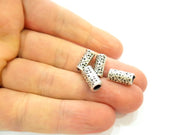 10 Silver Tube Beads Antique Silver Plated Beads 12x6mm  G6972