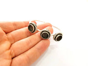 Bracelet Blanks Bangle Blanks Cuff Blanks Adjustable Bracelet Blank Antique Silver Plated Brass ( 10mm Blanks ) G7646