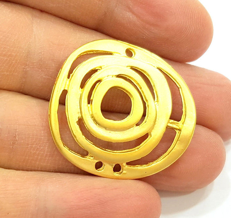 Gold Pendant Gold Plated Connector Pendant (32x30mm)  G7019