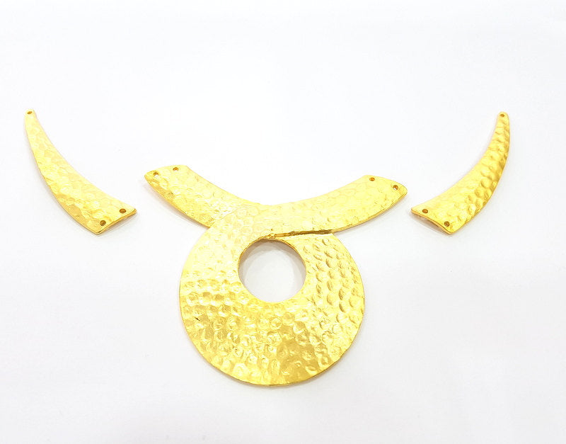 Gold Necklace Set Gold Plated Connector Pendant G7024