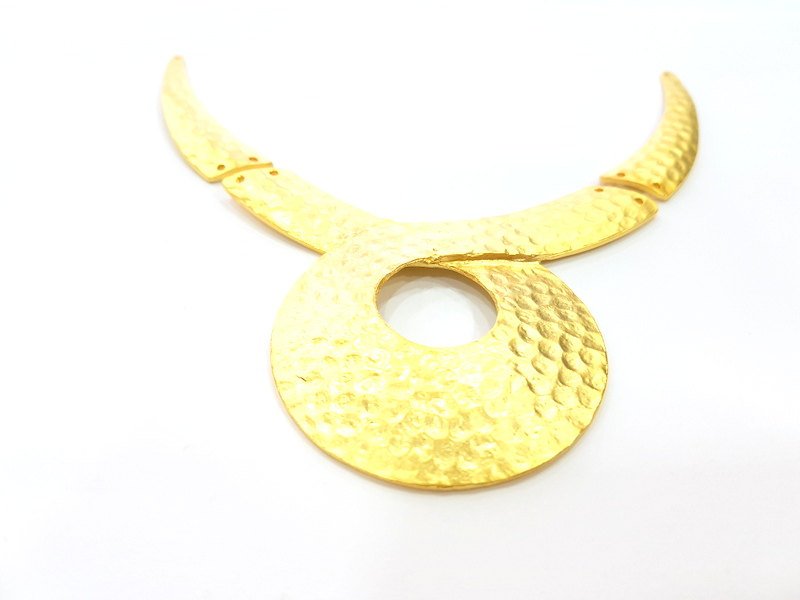 Gold Necklace Set Gold Plated Connector Pendant G7024