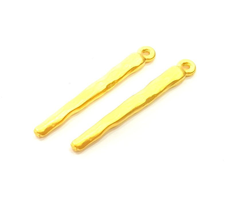 4 Gold Pendant Gold Plated Pendant (40x5mm) G7032