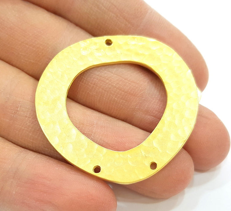 Gold Pendant Gold Plated Necklace Connector (43x41mm)  G7033