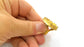 Raw Brass Ring Blank Bezel Settings Cabochon Base Mountings Adjustable (25mm blank ) G10457