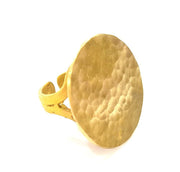 Raw Brass Ring Blank Bezel Settings Cabochon Base Mountings Adjustable (25mm blank ) G7088