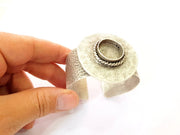 Bracelet Blanks Bangle Blanks Cuff Blanks Adjustable Hammered Bracelet Blank Antique Silver Plated Brass ( 20mm Blanks ) G14412