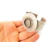 Bracelet Blanks Bangle Blanks Cuff Blanks Adjustable Hammered Bracelet Blank Antique Silver Plated Brass ( 20mm Blanks ) G14412