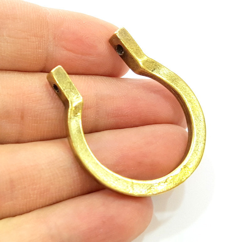 2 Antique Bronze Connector (40x36mm) G15746