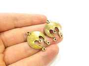 4 Antique Bronze Pendant Connector (31x22mm) G7142
