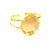 Gold Bangle Blanks Bracelet Blanks Cuff Blanks Adjustable Bracelet Blank Gold Plated Brass (40x30mm Blanks ) G7701
