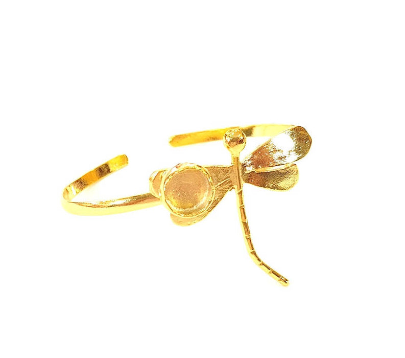 Gold Bangle Blanks Bracelet Blanks Cuff Blanks Adjustable Bracelet Blank Gold Plated Brass (10mm Blanks ) G7706