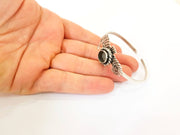 Bracelet Blanks Bangle Blanks Cuff Blanks Adjustable Bracelet Blank Antique Silver Plated Brass ( 10mm Blanks ) G7708