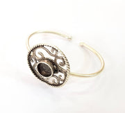 Bracelet Blanks Bangle Blanks Cuff Blanks Adjustable Bracelet Blank Antique Silver Plated Brass ( 10mm Blanks ) G7711