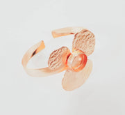 Rose Gold Bracelet Blanks Bangle Blanks Cuff Blanks Adjustable Bracelet Blank Rose Gold Plated Brass (14mm Blanks ) G7722