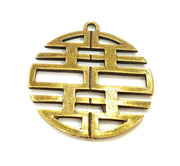 Antique Bronze Pendant Antique Bronze Medallion Pendant (42mm) G7172