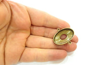 2 Antique Bronze Pendant Antique Bronze Pendant Blank (34x30mm) G7173