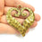 Antique Bronze Pendant Antique Bronze Heart Pendant (62x58mm) G15398