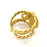 Raw Brass Ring Blank Bezel Settings Cabochon Base Mountings Adjustable (15mm blank ) G15621
