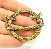 Antique Bronze Pendant Antique Bronze Connector (52x45mm) G7186