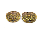 4 Antique Bronze Connector Pendant (22x20mm) G7749