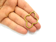 2 Antique Bronze Pendant Antique Bronze Charms  (47x32mm) G7751