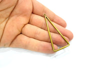 2 Triangle Charm Antique Bronze Pendant Antique Bronze Triangle Pendant (65x25mm) G7756