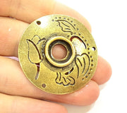 Antique Bronze Pendant Antique Bronze Medallion Pendant (43mm) G7190