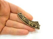 Antique Bronze Pendant Connector (68x22mm) G7197