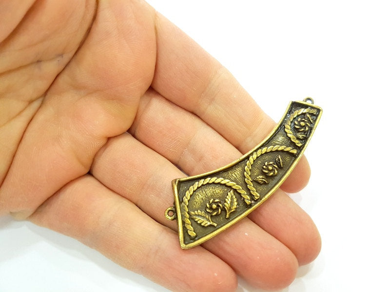 Antique Bronze Pendant Connector (68x22mm) G7199