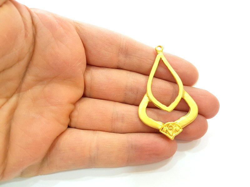 Gold Pendant Gold Plated Connector Pendant (54x33mm)  G7227