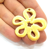 Gold Pendant Gold Plated Connector Pendant (44mm)  G7234