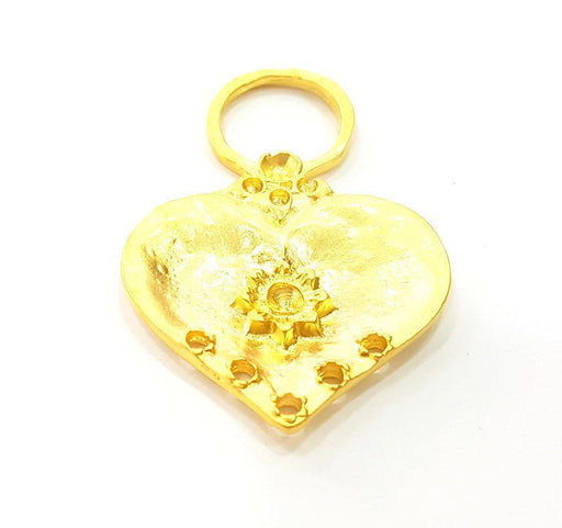 Gold Pendant Gold Plated Heart Pendant (50x34mm)  G9100