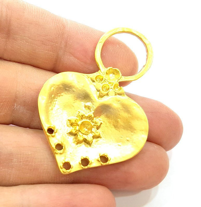 Gold Pendant Gold Plated Heart Pendant (50x34mm)  G9100