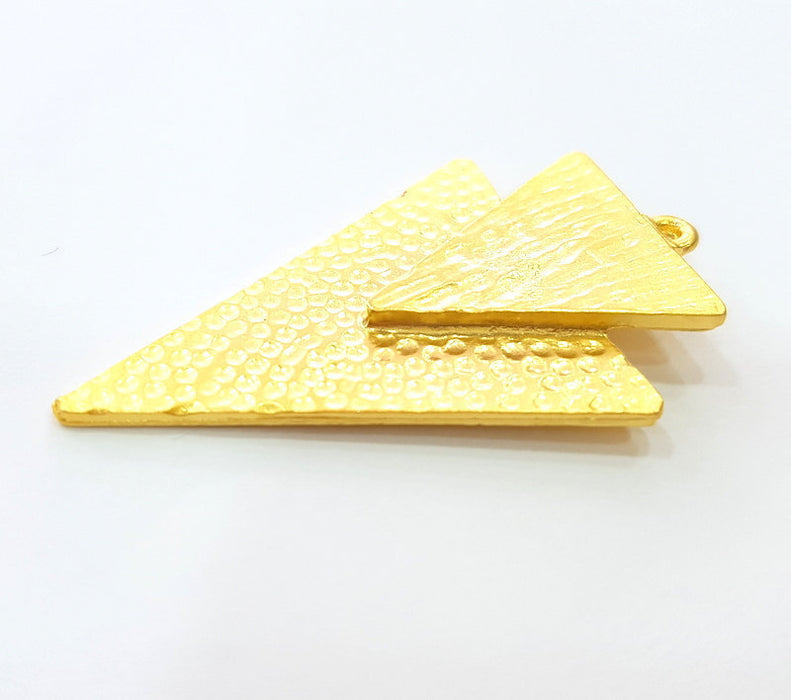 Gold Pendant Gold Plated Triangle Pendant (48x30mm)  G7240