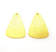 2 Gold Pendant Gold Plated Pendant (33x22mm)  G8453