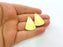 2 Gold Pendant Gold Plated Pendant (33x22mm)  G8453