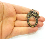Antique Bronze Pendant Antique Bronze Medallion Pendant (50x37mm) G7252