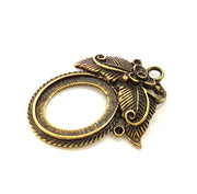 Antique Bronze Pendant Antique Bronze Medallion Pendant (50x37mm) G7252