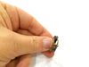 Antique Bronze Ring Blank Base Bezel Settings Cabochon Base Mountings Adjustable  Antique Bronze Plated Brass G7259